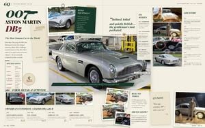Vintage Aston Martin DB5 Magazine Spread preview
