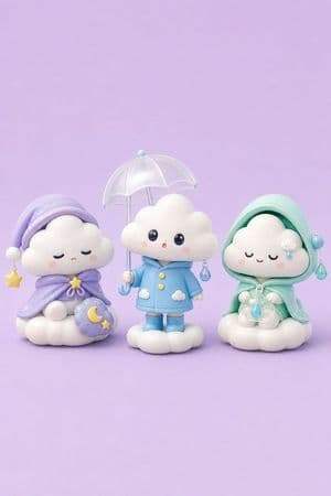 Tiny Weather Companion Figurines preview