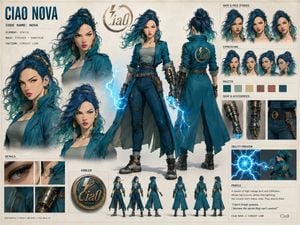 Ciao Nova Character Reference Sheet preview