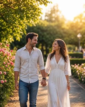 Romantic Couple Park Photography preview