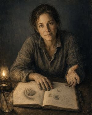 Introspective Lamplit Artist Portrait preview