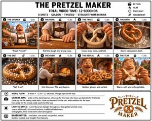 Pretzel Maker Storyboard Poster preview