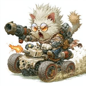 Pixel Art Battle Cat Buggy preview
