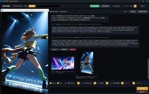 Dark Anime Prompt Foundry UI preview