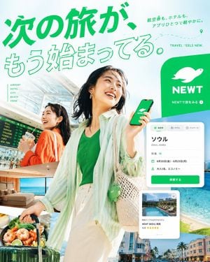 Japanese Travel App Poster preview