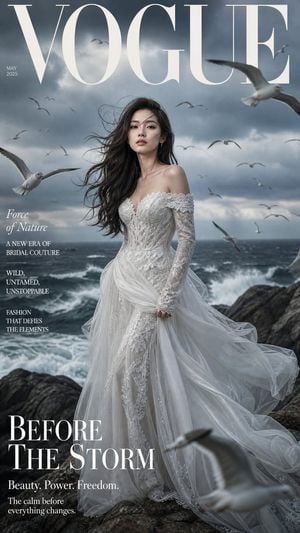 Coastal High-Fashion Magazine Cover preview