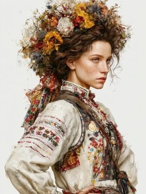 Slavic Folk Art Portrait preview
