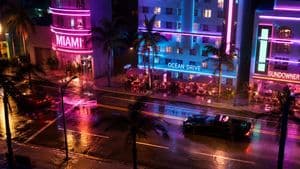 Miami Nightlife Scene Stylization preview