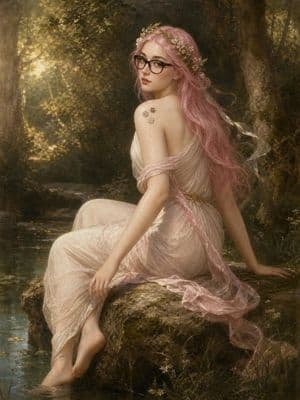 Pink-Haired Bouguereau Forest Nymph preview