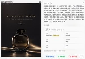 Luxury Noir Perfume Poster preview