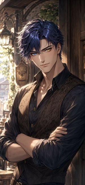 Heterochromatic Nobleman Anime Portrait preview