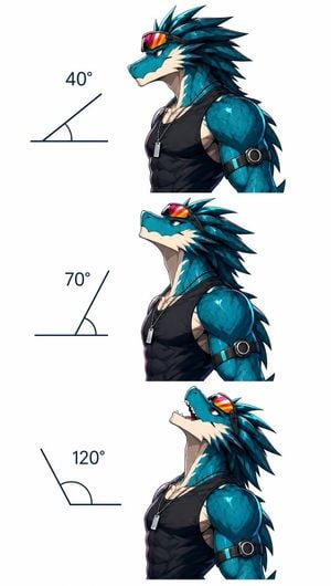 Dragon Head Angle Reference Sheet preview
