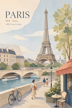 Paris Pastel Paper Collage preview