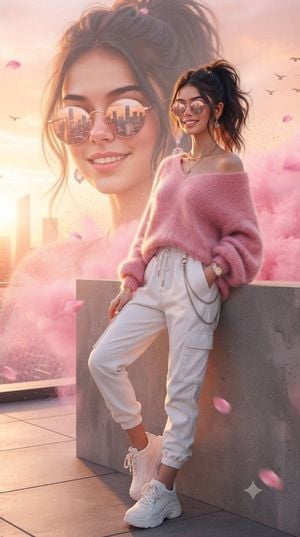 Futuristic Rooftop Editorial Portrait preview