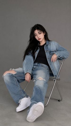Realistic Studio Fashion Portrait preview