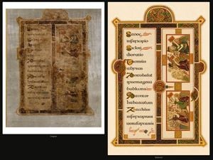 Book of Kells Restoration Comparison preview