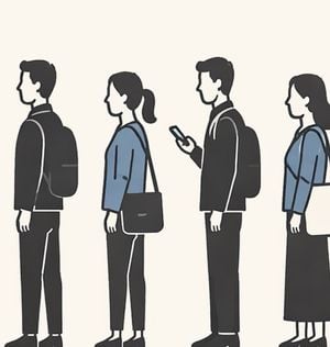 Minimal Queue Illustration preview