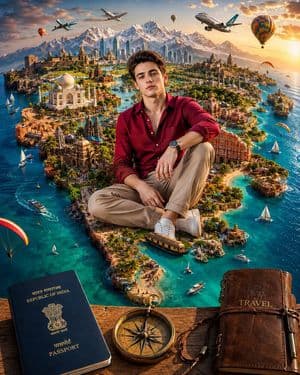 Surreal India Travel Island Portrait preview