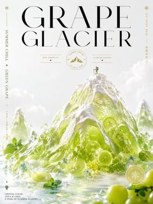Luxury Grape Glacier Poster preview