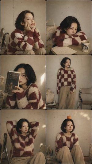 East Asian Woman 6-Panel Collage preview