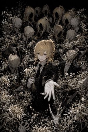 Gothic Anime Funeral Garden preview