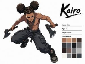 Kairo Anime Character Sheet preview