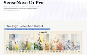 SenseNova U1 Pro Landing Page preview
