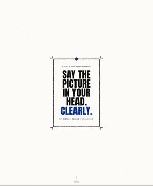 Minimalist Klein Blue Typography Poster preview