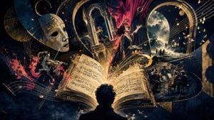 Surreal Opera Score Collage preview