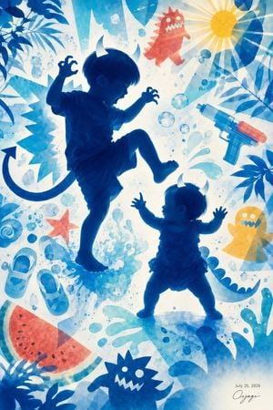 Playful Little Monster Siblings preview