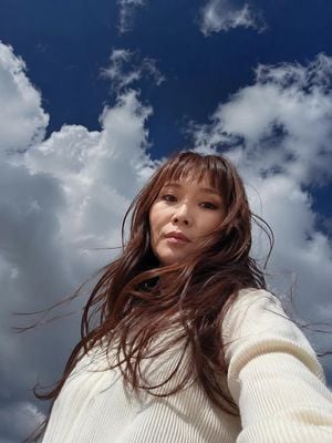 Low Angle Golden Hour Sky Portrait preview