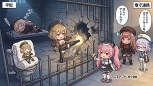 Chibi Prison Break Comic Scene preview