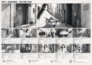 Cinematic BMX Storyboard Sheet preview