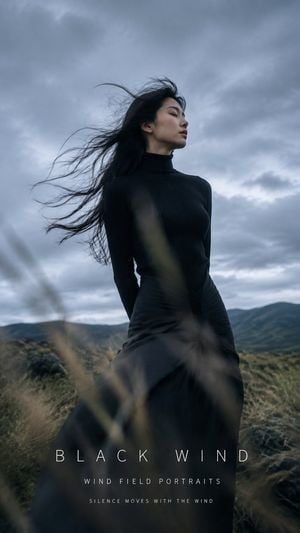 Black Wind Fashion Portrait preview