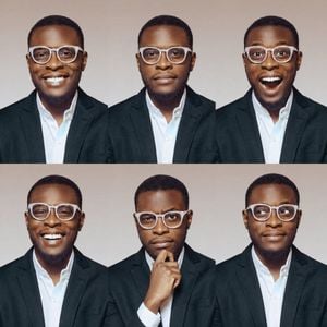 Six-Expression Studio Headshot Grid preview