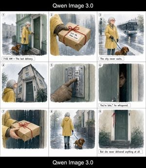 Rainy Courier Storyboard preview