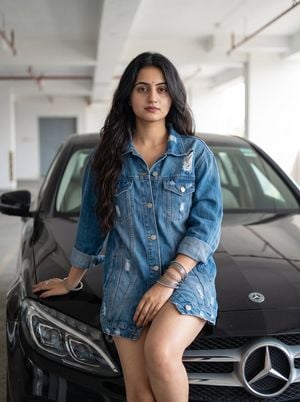 Cinematic Fashion Portrait with Luxury Car preview