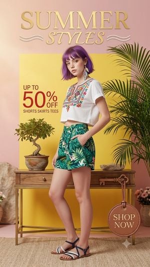 Summer Fashion Editorial Portrait preview