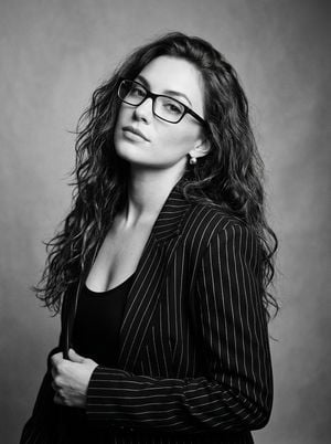Black and White Fashion Portrait preview