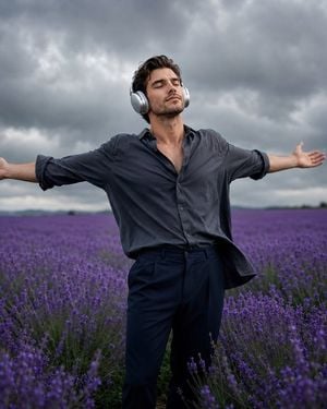Cinematic Identity Portrait in Lavender preview