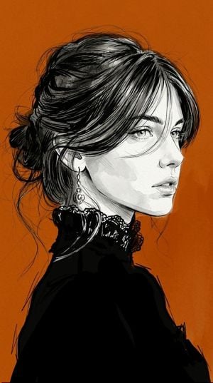 Minimalist Editorial Fashion Sketch preview