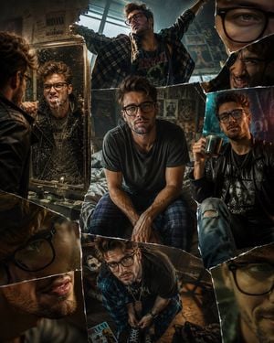 90s Grunge Cinematic Identity Split preview