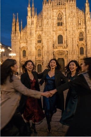 Cinematic Group Portrait in Milan preview