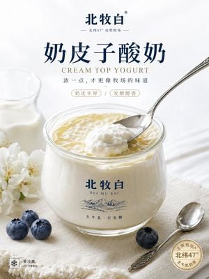 Realistic Dairy Dessert Poster preview
