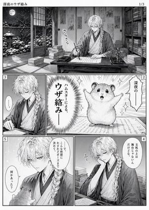Late-Night Hamster Manga Page preview
