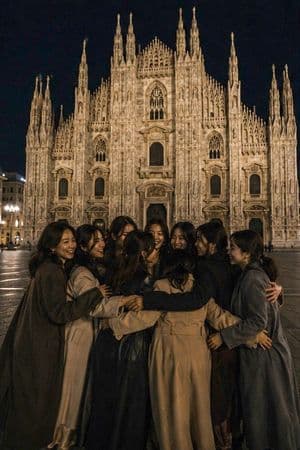 Milan Cathedral Night Group Hug preview