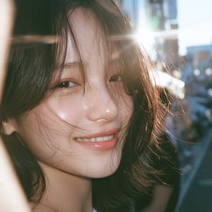 Sunlit Candid City Portrait preview