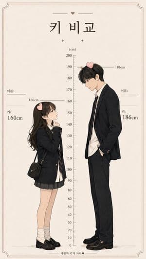 Korean Height Comparison Meme preview