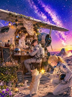 Moon Airplane Starlight Café preview