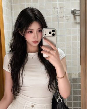 Realistic Korean Mirror Selfie preview